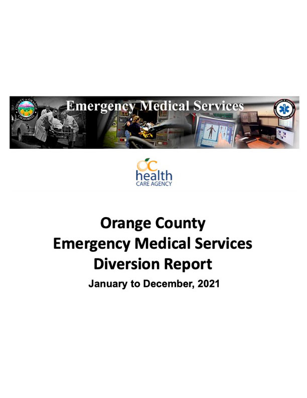 Under Emergency Medical Services System Reports #2 Diversion Reports